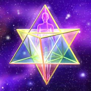 Envision yourself within a merkaba.